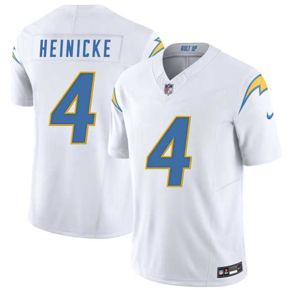 Men & Women & Youth Los Angeles Chargers #4 Taylor Heinicke White 2025 F.U.S.E. Vapor Limited Stitched Jersey->las vegas raiders->NFL Jersey